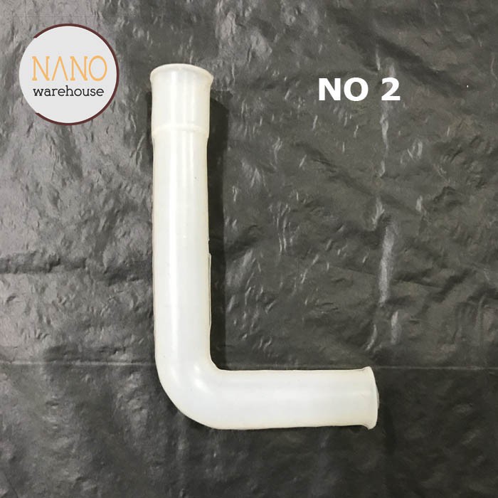 Silicone Rubber L Shape Water Dispenser Hose Size 9x5cm White Spare
