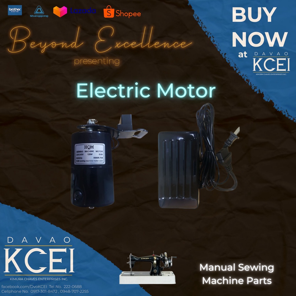 Electric Motor 220v 120w for Manual Sewing Machine Shopee Philippines