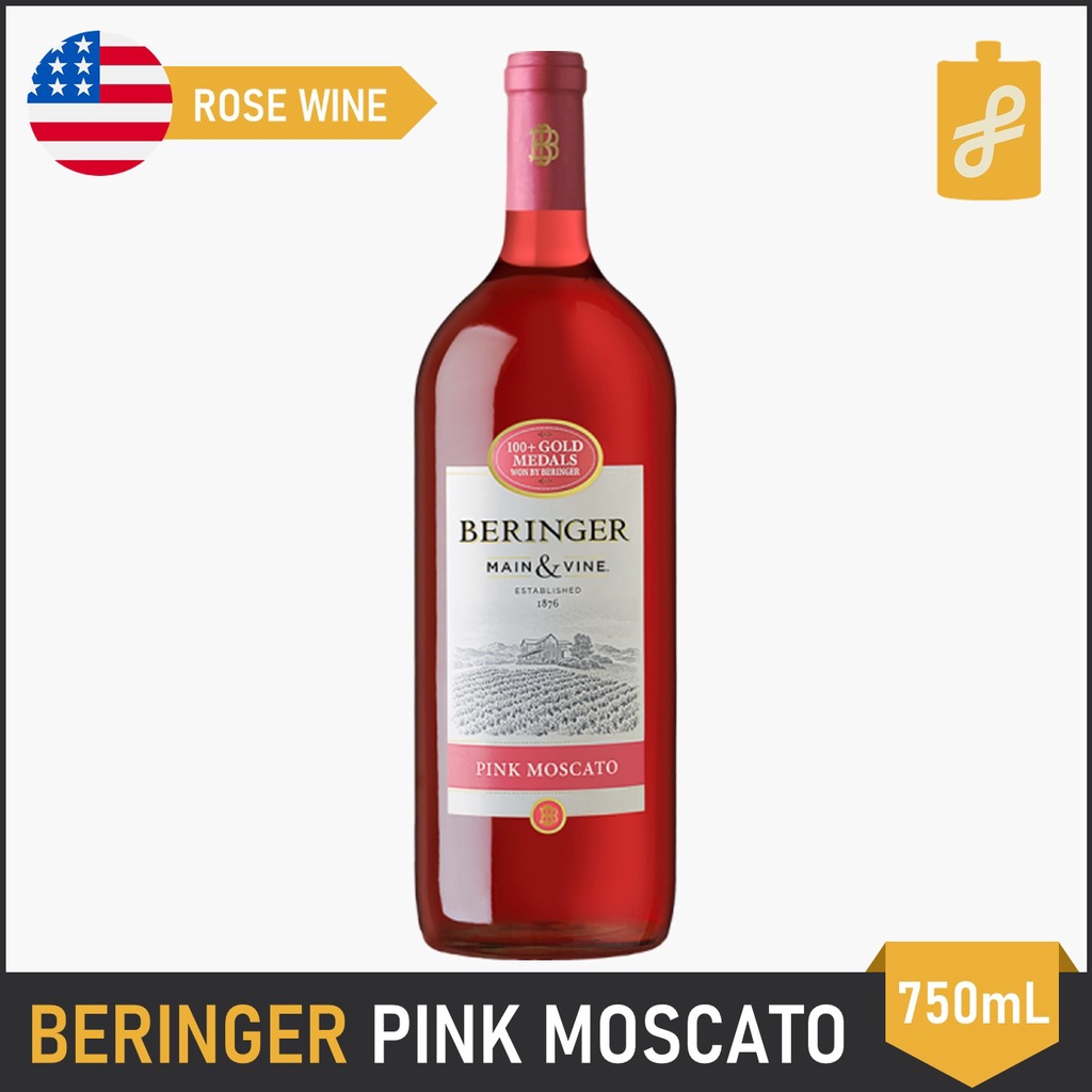 Beringer Pink Moscato Rose Wine 750mL Shopee Philippines