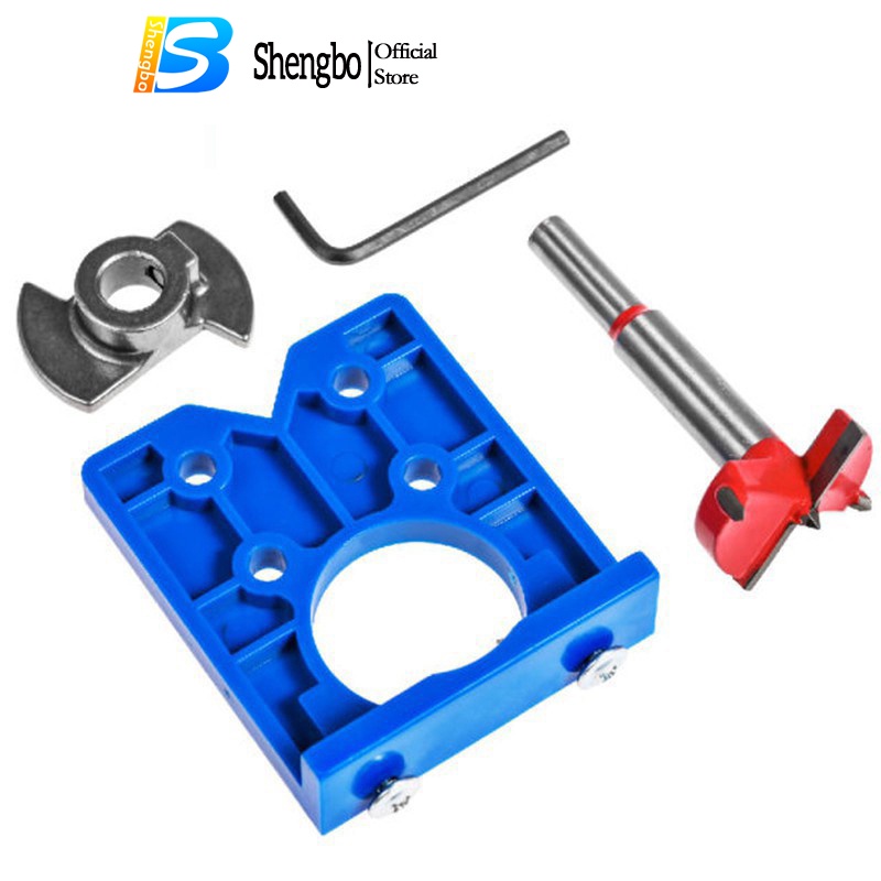 Drill Bits Set for Hinge with Concealed Hinge Boring Jig 4Pcs Wood