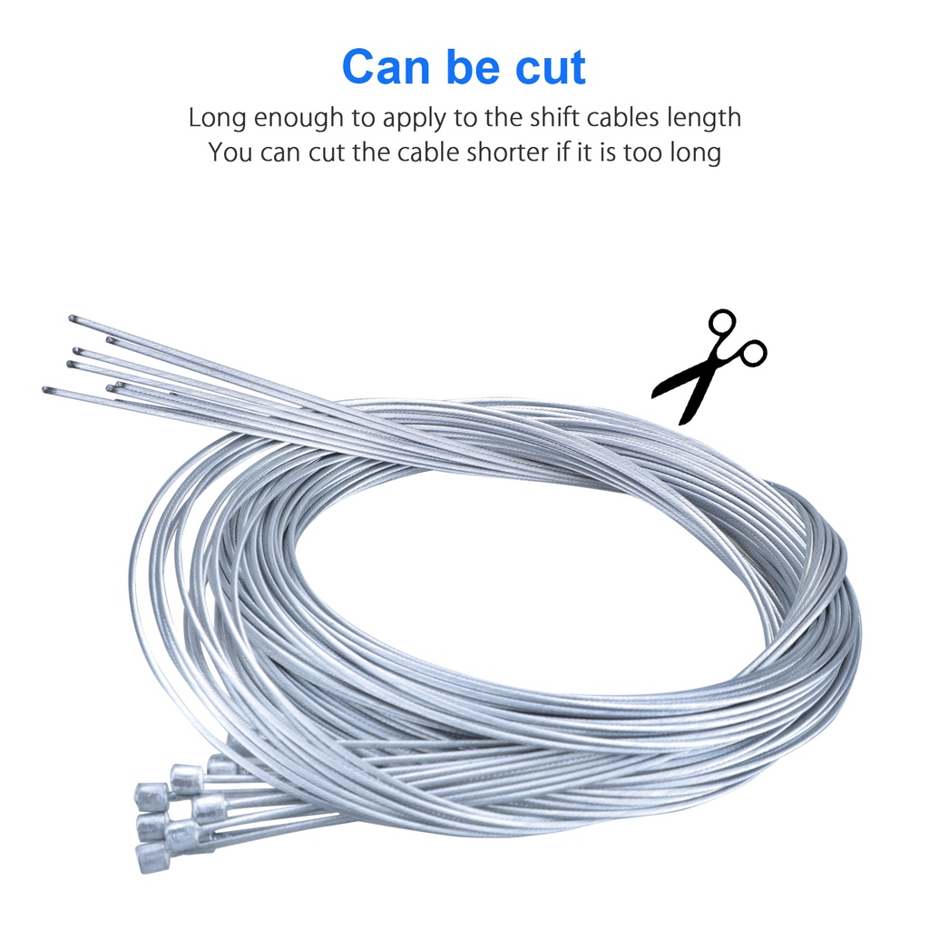 MTB Roadbike Bicycle Shifter Inner Cable Core Wire (silver) Shopee