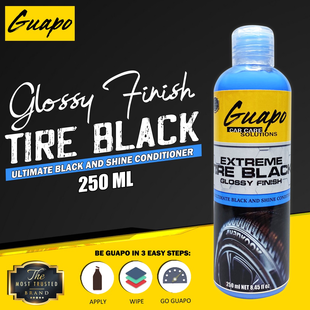 Guapo Car Motor Extreme Tire Black Tire Gloss Shine Tire Conditioner