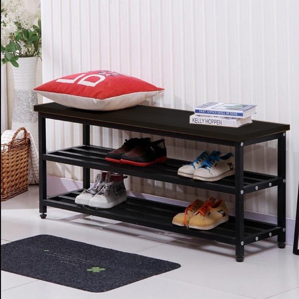 KRUZO Minimalist Shoe Rack Bench 100cm Shopee Philippines