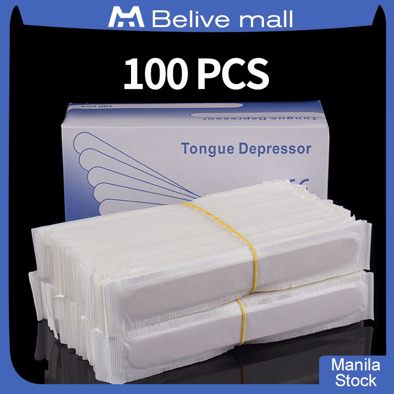 100PCS Wooden Tongue Depressor (Sterile) Shopee Philippines