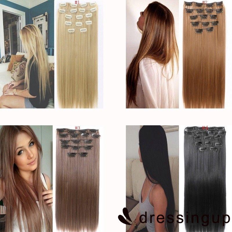 DSEFashion Super Thin Invisible Seamless Hair Extensions Shopee