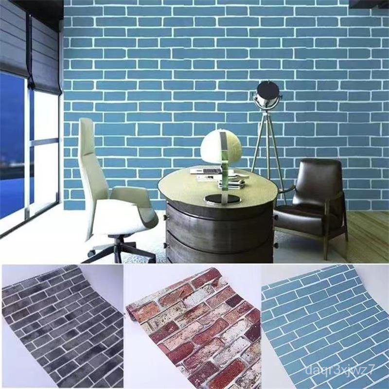 Brick Pattern Vinyl Home Waterproof Wallpapers SelfAdhesive Papel De