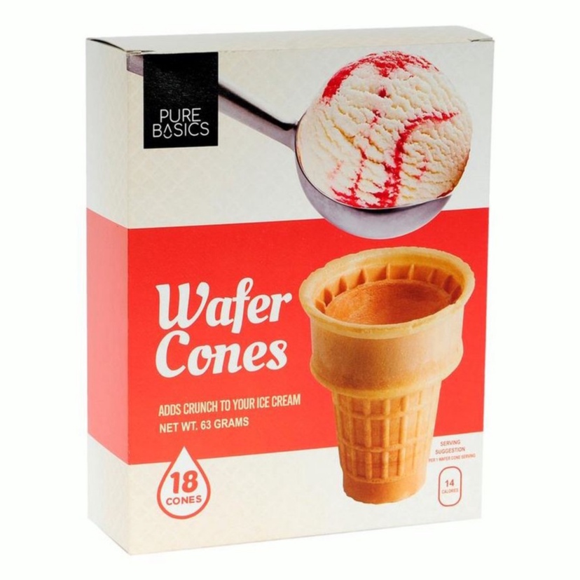 Pure Basics Wafer Cones 63g Shopee Philippines