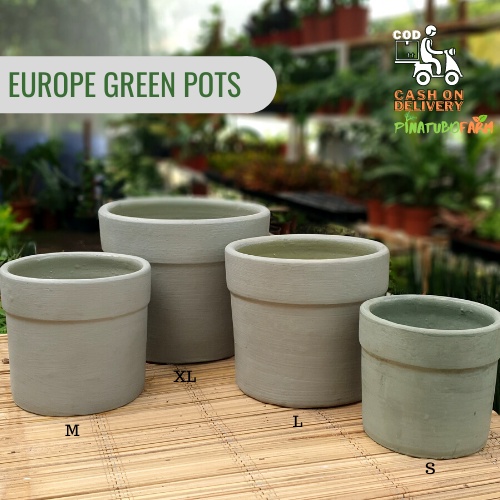 PinaTUBO Farm Europe Green Pot for Plants Indoor Outdoor Garden