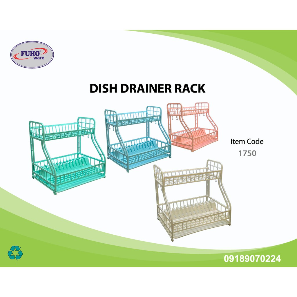 Fuho Dish Drainer Rack (dish organizer, dish with tray, plate rack, tauban ng pinggan