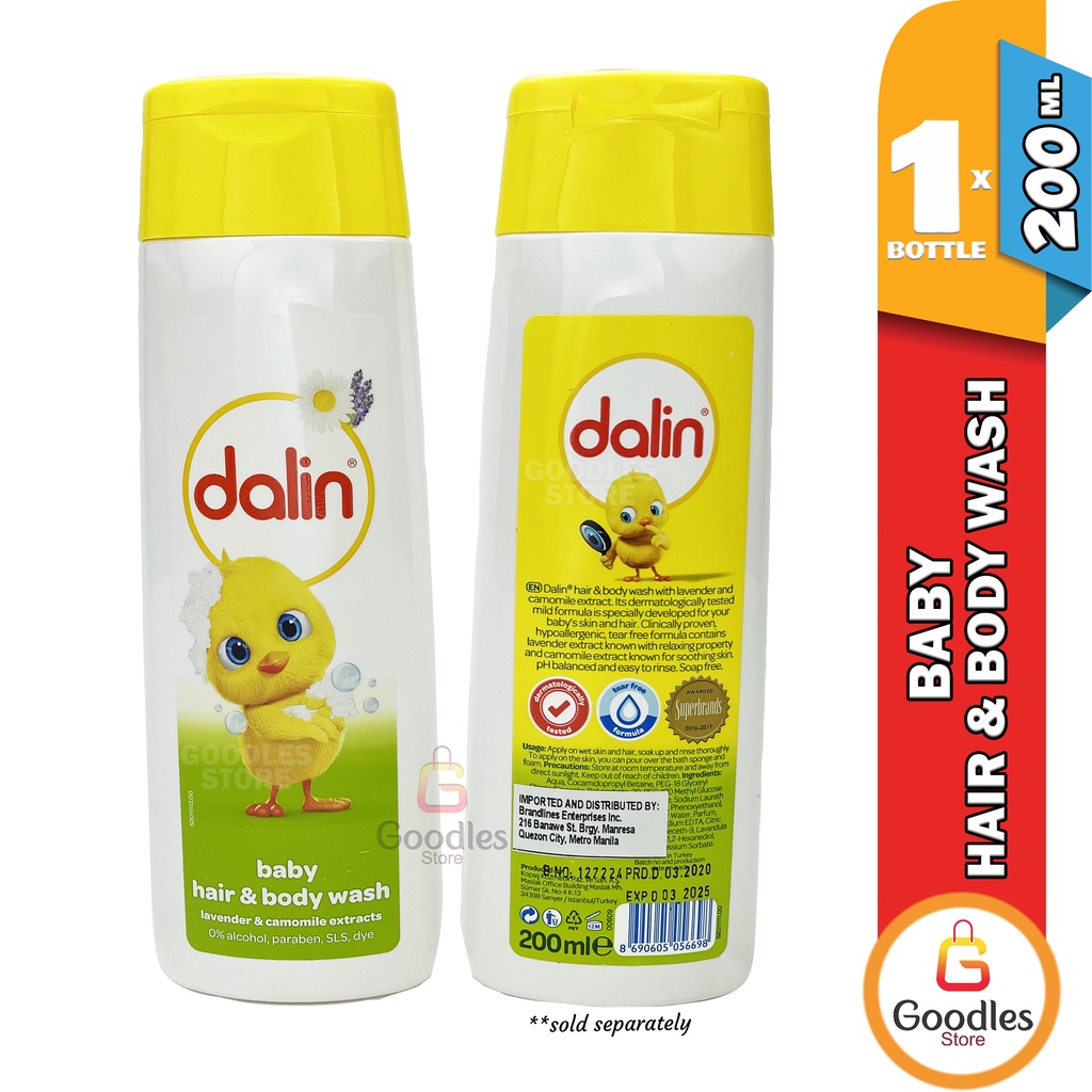 Dalin Baby Hair and Body Wash Lavender & Chamomile Sleep Bath Sleepy