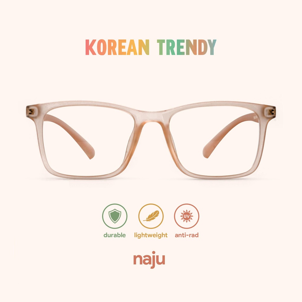 Korean Trendy Naju Anti Radiation Eyeglasses Eye Glasses for men women