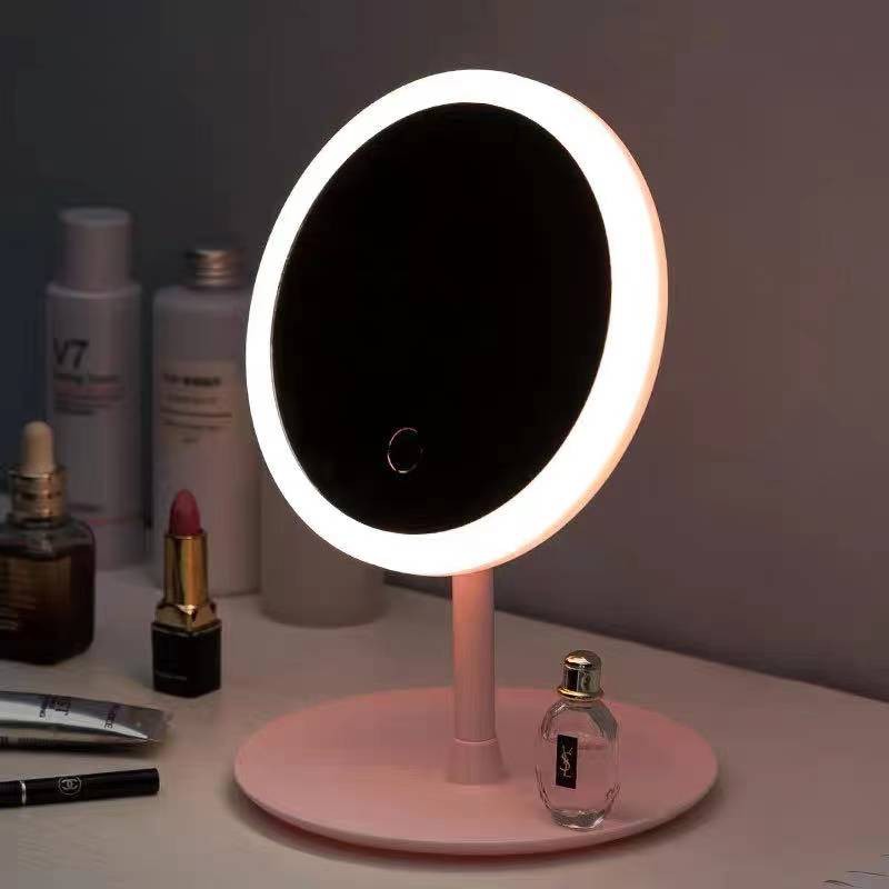 LED Mirror Vanity Mirror LED Makeup Mirror Rechargeable with 3 Lights