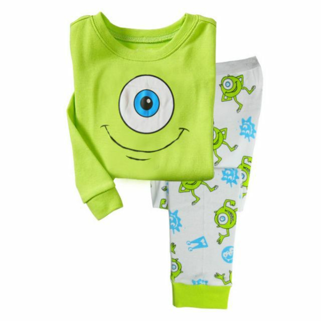 Mike Wazowski Monsters Inc Baby Kids Boys Pajama Set Terno Sleepwear
