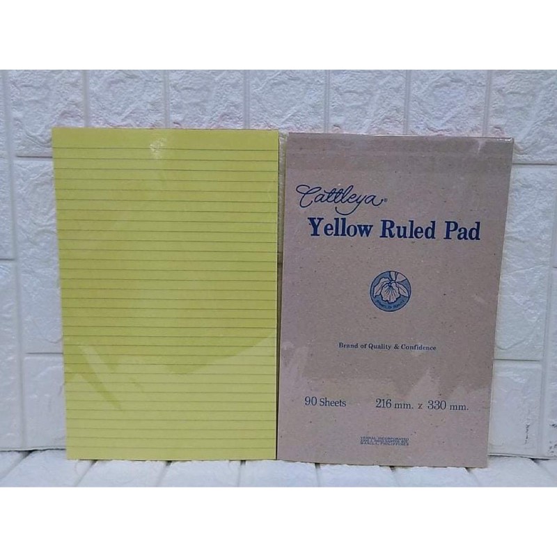 Cattleya Yellow Pad 90 Sheets Shopee Philippines