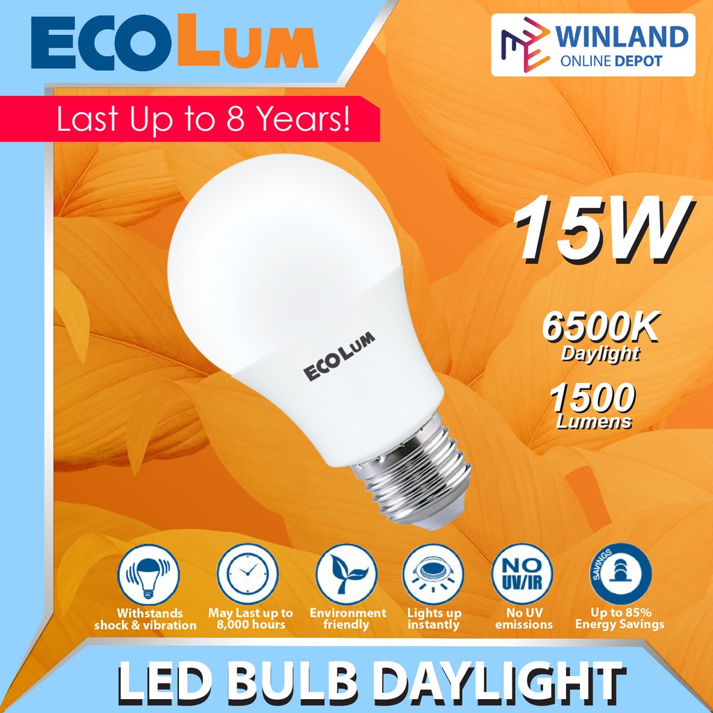 Firefly Ecolum Super Bright Power Saving LED Light Bulb 15 Watts