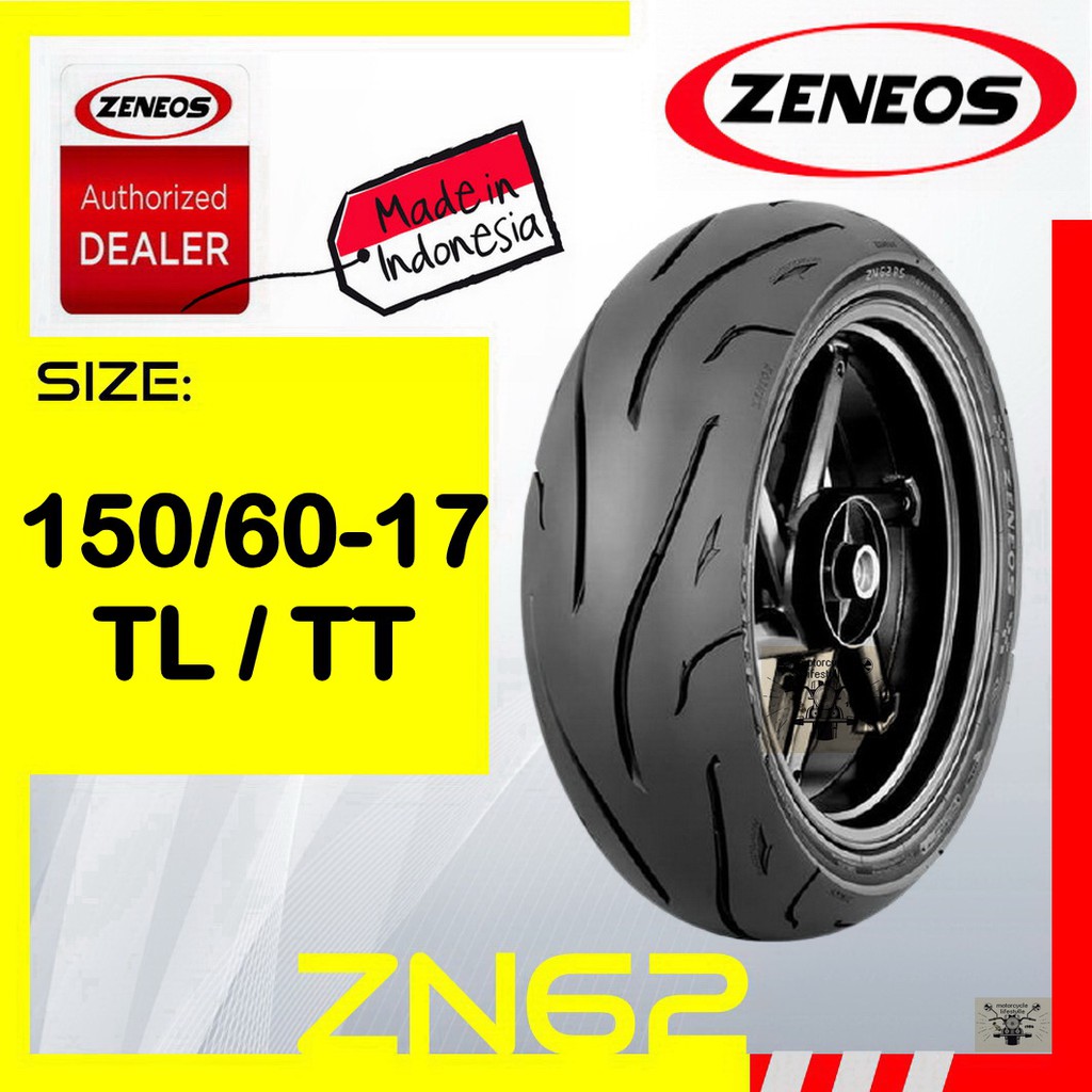 Zeneos ZN62 150/60 R17 Motorcycle Tire Tubeless Shopee Philippines