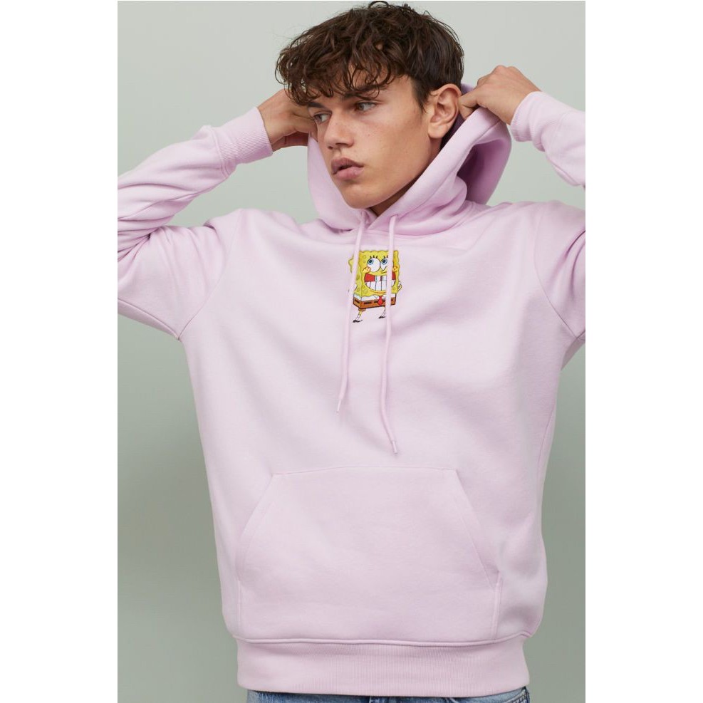 Hoodie Hnm Spongebob Light Pink / Restock Sweatshirt Hoodie Men Hm / Hm