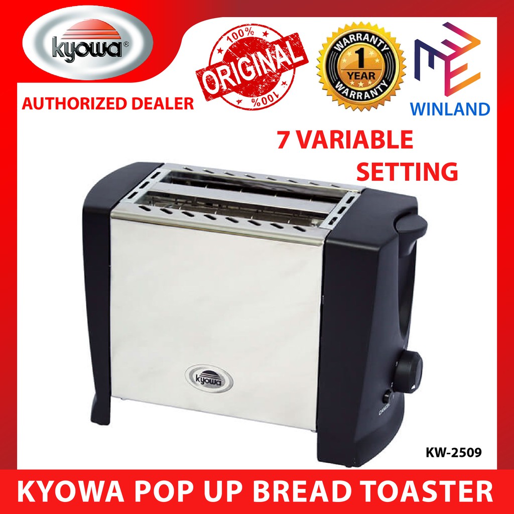 Kyowa 2Sliced Pop Up Bread Toaster Electric Toaster with 7 Bread