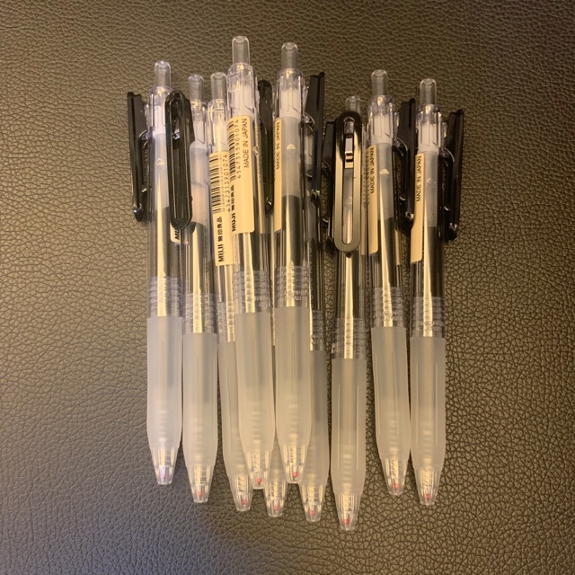 Auth Muji Retractable Gel Ink Pen 0.5 (Black) Shopee Philippines