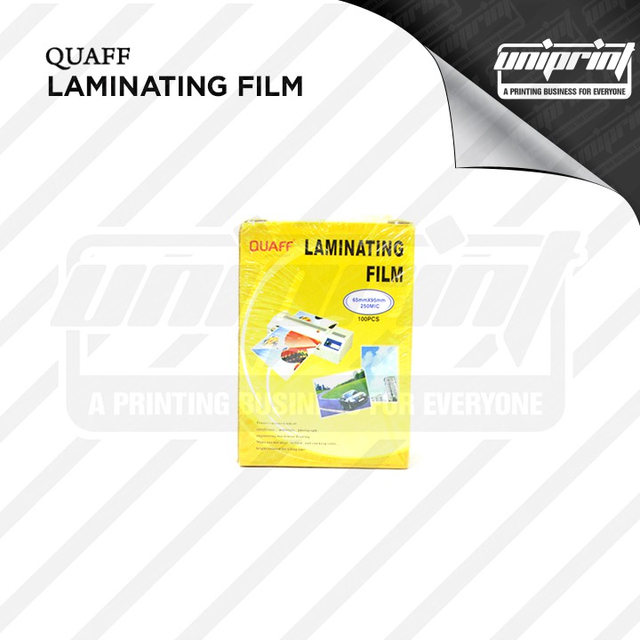 Quaff Laminating Film ID size 65 x 95 mm 250 Microns Shopee Philippines