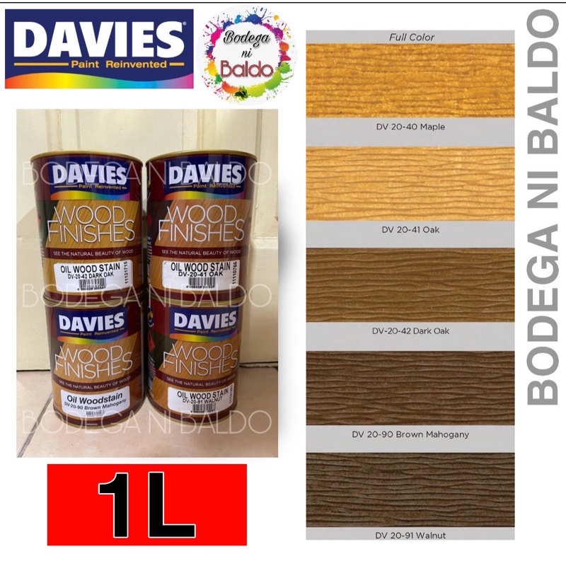 ONHAND!!! Davies Wood Finishes Oil Wood Stain Maple Oak Dark Oak Brown