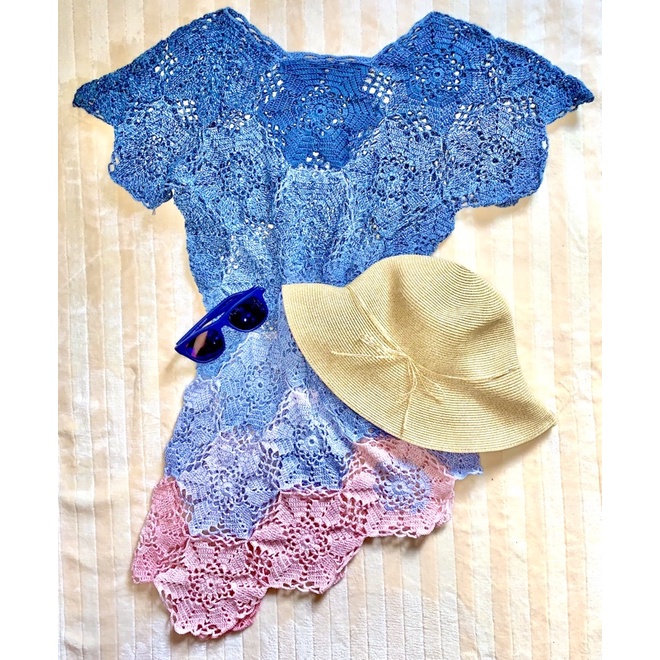 Eca dress in blue and pink combi Shopee Philippines