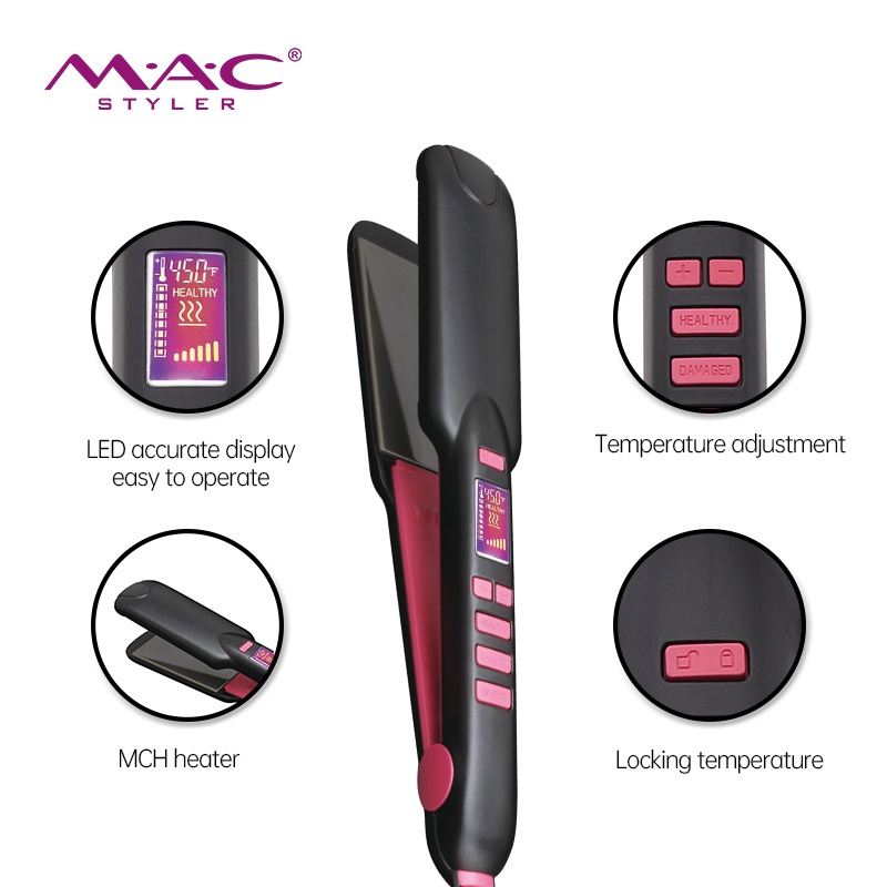 MAC Styler Professional Hair Iron hair straightener mac hair iron MC55