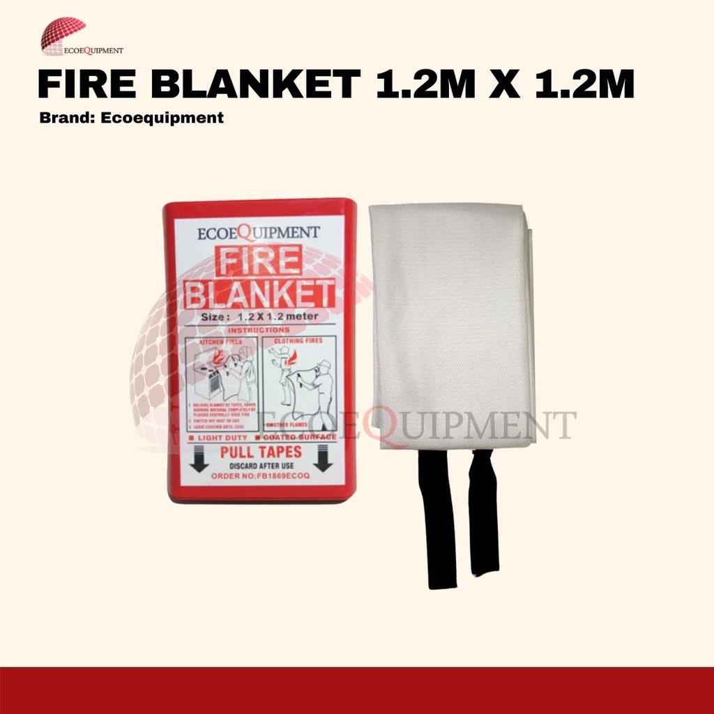 DUNAMIS FIRE BLANKET 1.2M x 1.2M by Ecoequipment Shopee Philippines