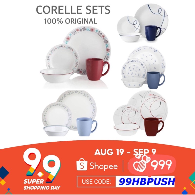 CORELLE DINNERWARE SET ONHAND Shopee Philippines