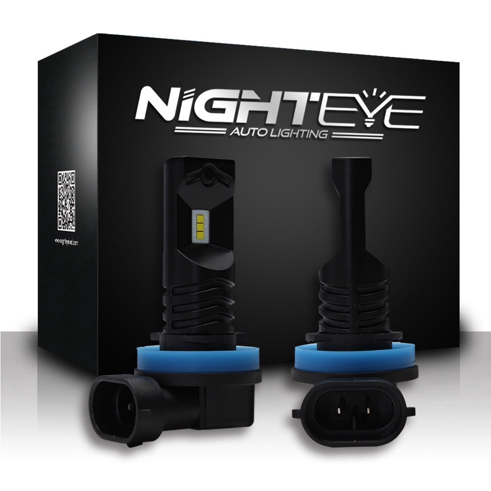 Nighteye H11 H8 160W LED Fog Light Bulbs Driving Lamp DRL 6500K Xenon