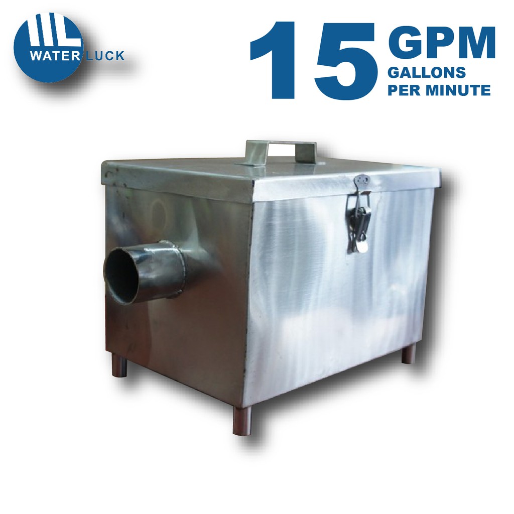 WaterLuck 15GPM Grease Trap High Quality Product 100 Stainless Steel