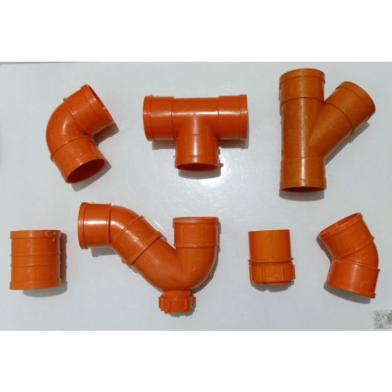 ORANGE PVC FITTINGS SIZE 2" ALL TYPES OF FITTINGS S600 Shopee
