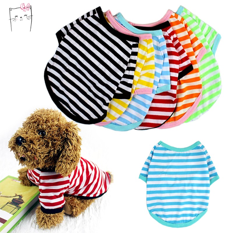 Colorful Cartoon Puppy Clothing Pet Dog Clothes Size XSXXL Dog Clothes