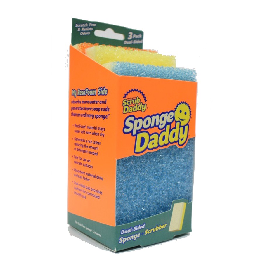 Sponge Daddy Dual Sided Scrubber + Sponge Shopee Philippines