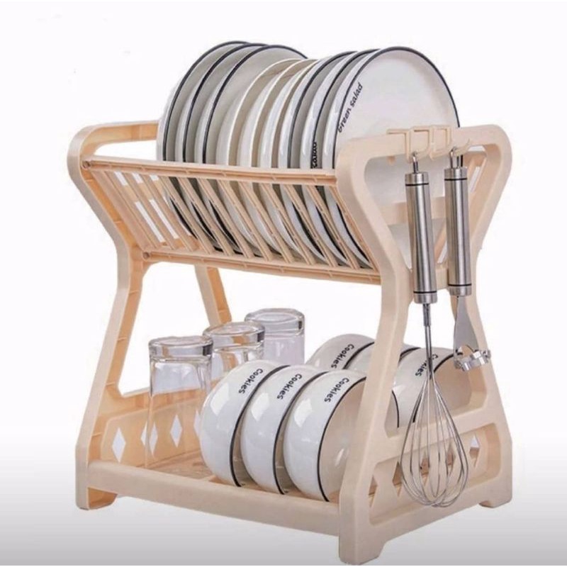 Plastic Plate Rack 2 Flower With Spoon And TIRISAN Place Shopee