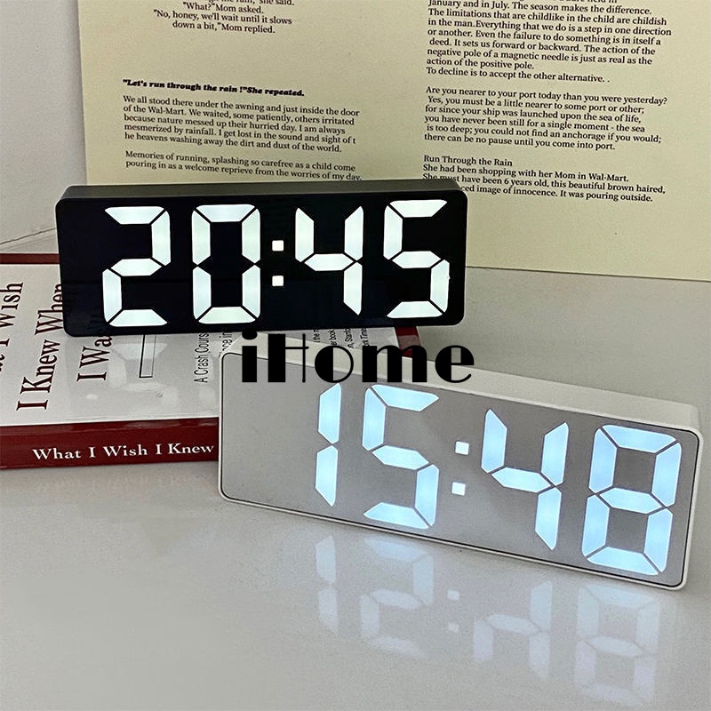 Alarm Clock Plastic LED Digital Night Light Thermometer Temperature