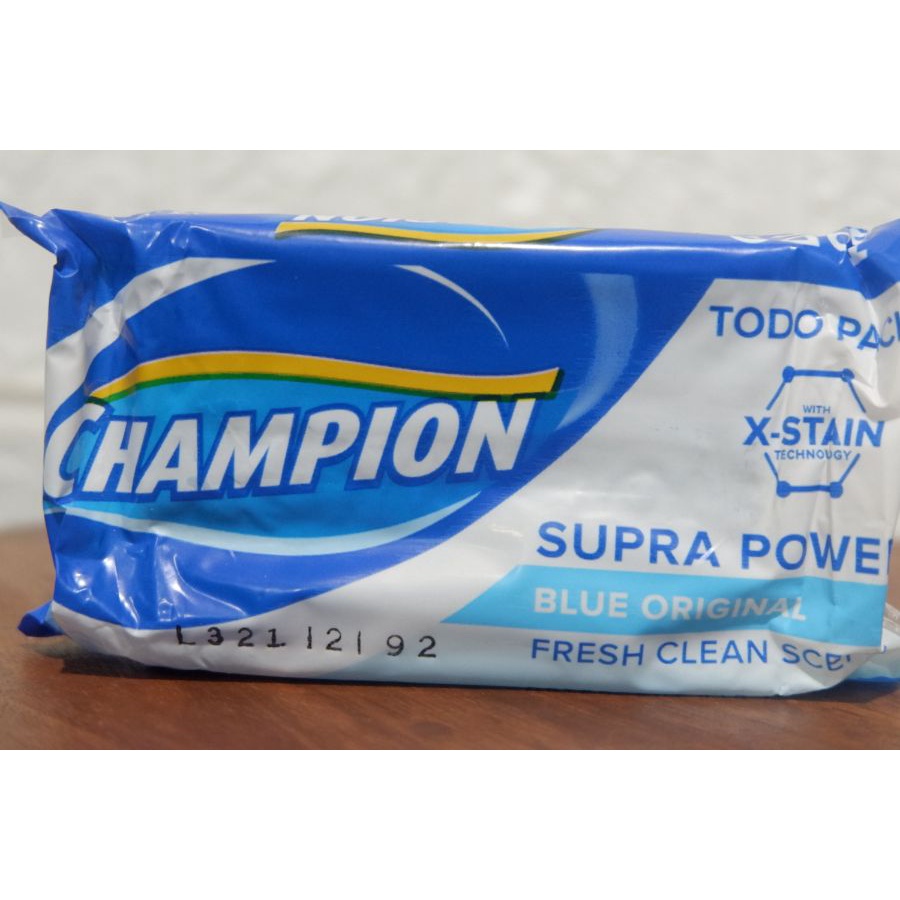 CHAMPION BAR Fresh Clean Scent 130g Blue Original Detergent Bar