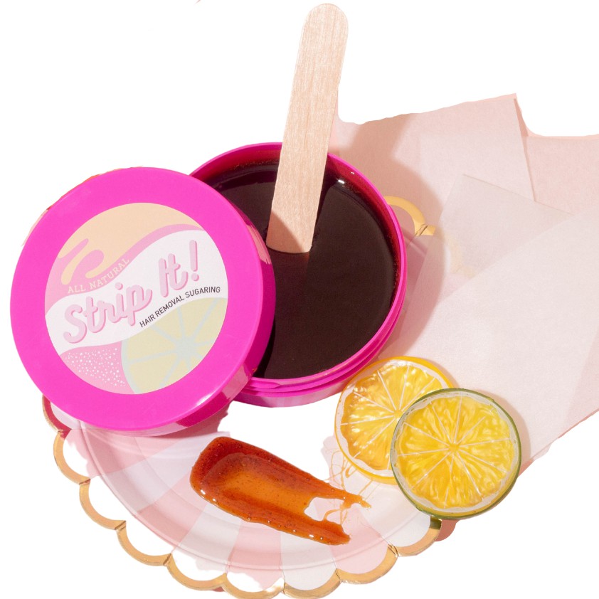 Strip It Hair Removal Sugaring Kit 100 Natural Sugar Cold Wax 300g
