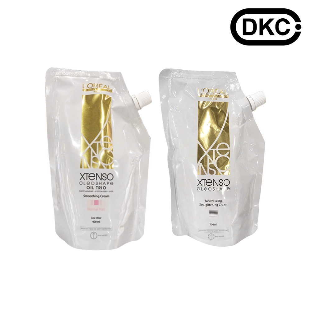 L'OREAL Xtenso Oleo Shape Normal Hair Smoothing Cream + Neutralizing Straightening Set 400ml