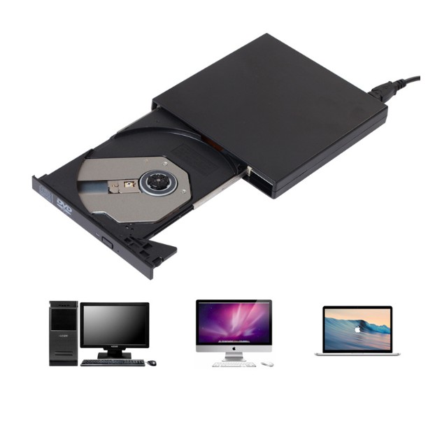 External DVD Optical Drive USB 2.0 CD/DVDROM CDRW Player Portable