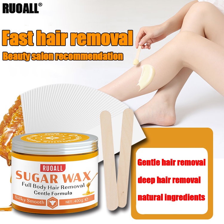 OURUO Sugar wax kit 100 Natyral lngredient wax hair removal organic