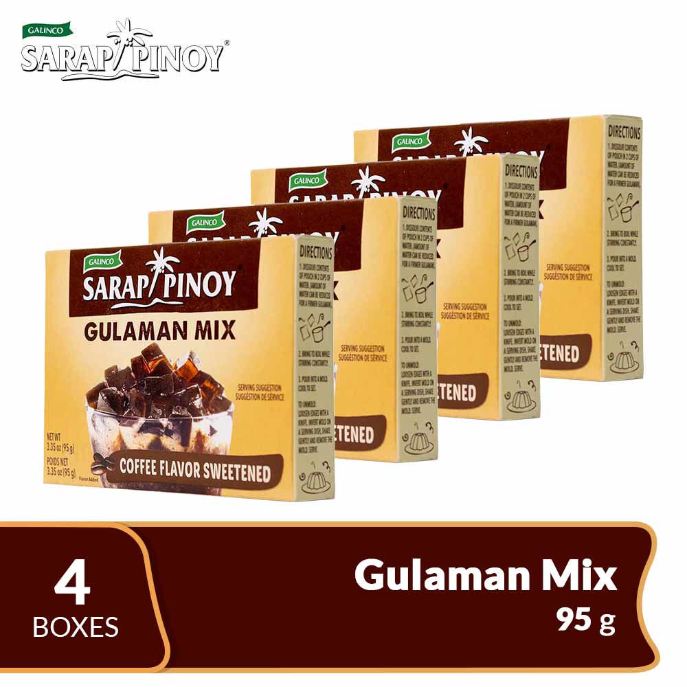 GALINCO Sarap Pinoy Gulaman Coffee Flavor Mix 95g Value Pack (4 Boxes