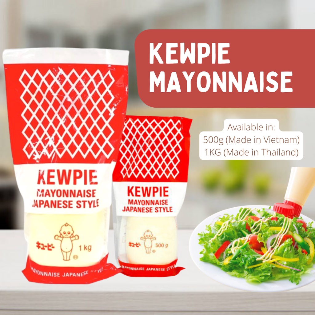 Kewpie Mayonnaise Japanese Style 1kg (Made in Thailand) & 500g (Made in Vietnam) Shopee