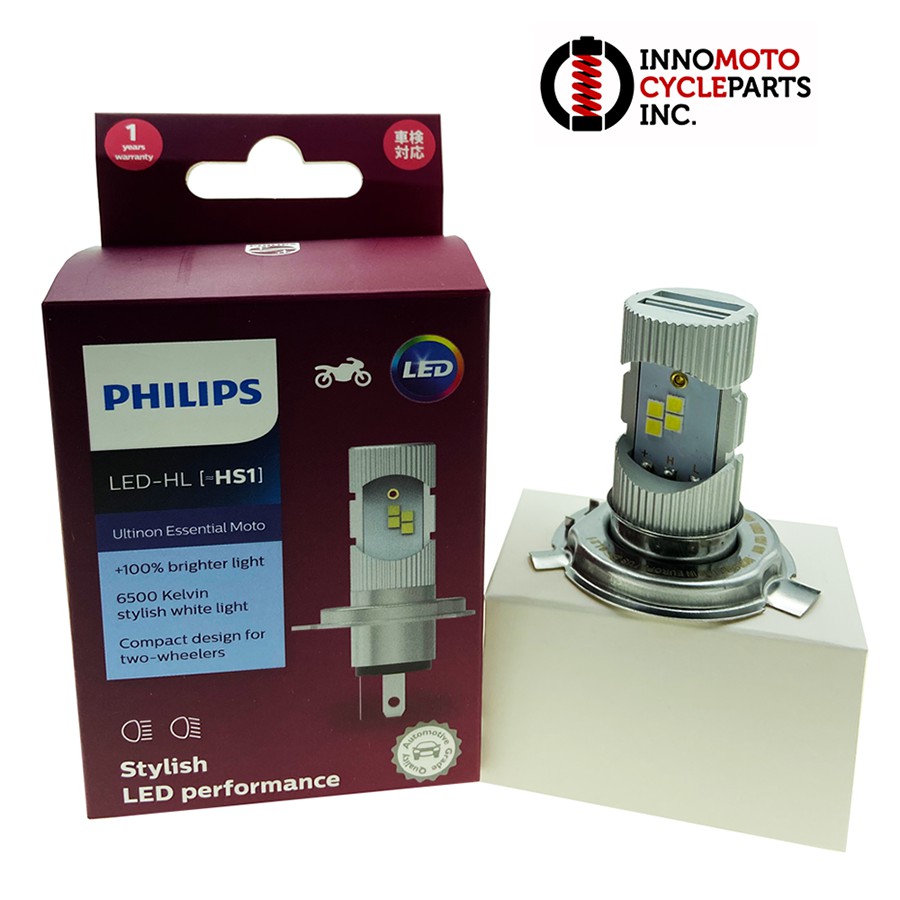 Philips LED Headlight Bulb 12V 6W (H4/HS1) Ultinon Essential Moto
