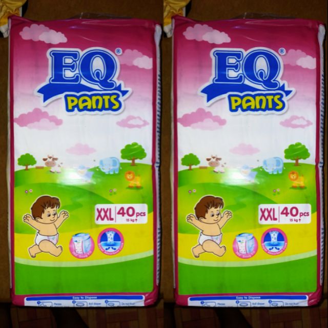 EQ Pants XXL 40 sheets x 2pack (80pcs) Shopee Philippines