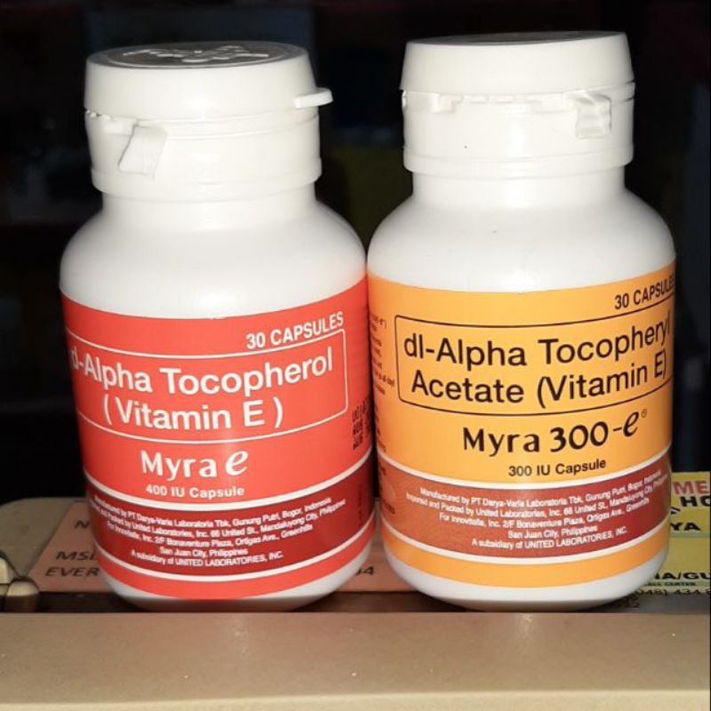 Myra e capsule 400IU / 300UI Bottle Shopee Philippines