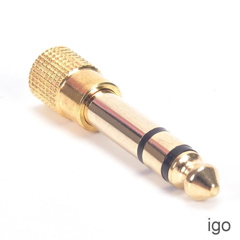 6.35mm Jack Male to 3.5mm Jack Female Metal Adapter 6.3mm 1/4" Adaptor