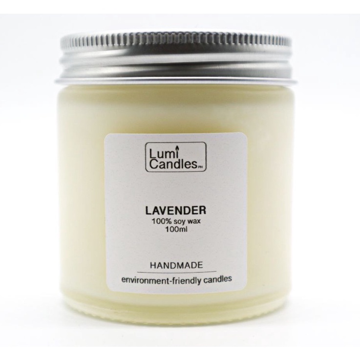 Lumi Candles Lavender Scent 100ml Scented Candle Long Lasting Modern