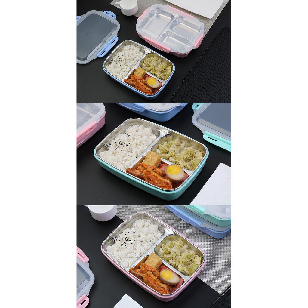 Modern Double Layers Insulation Bento Box Lunch Box For Kids Students