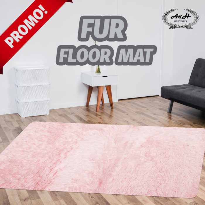 120 cm x 80 cm Large Super Soft Faux Fur Floor Mat Rug for Home Decor